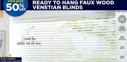 Spotlight Faux wood venetian blinds offer