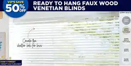 Spotlight Faux wood venetian blinds offer