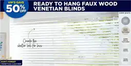 Spotlight Faux wood venetian blinds offer