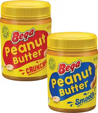 Coles Bega Smooth or Crunchy Peanut Butter 470g offer