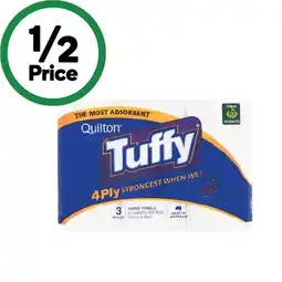 Woolworths Quilton Tuffy 4 Ply Paper Towel offer