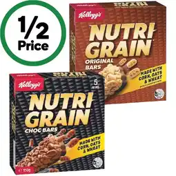 Woolworths Kellogg’s Nutri-Grain Bars offer