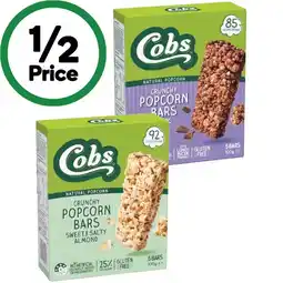 Woolworths Cobs Crunchy Popcorn Bars offer