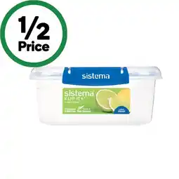 Woolworths Sistema Klip It Plus Rectangle Container offer