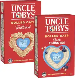 Coles Uncle Tobys Rolled Oats offer