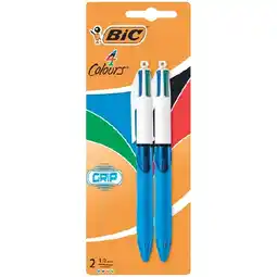 Woolworths BiC 4 Colours Grip Pen Medium offer