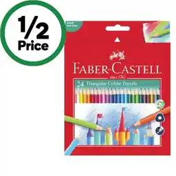 Woolworths Faber Castell Triangular Colour Pencils offer