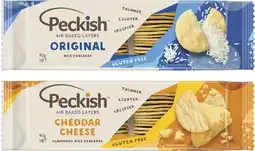 Coles Peckish White Rice Crackers offer