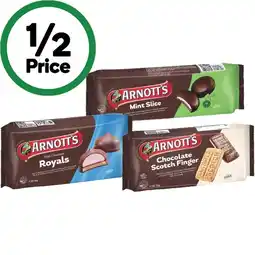 Woolworths Arnott’s Chocolate Biscuits – Excludes Arnott’s Tim Tam Biscuits 165-200g offer