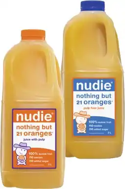 Coles Nudie Orange Juice offer