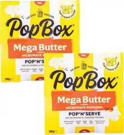 Coles Pop Box Mega Butter Microwave Popcorn offer