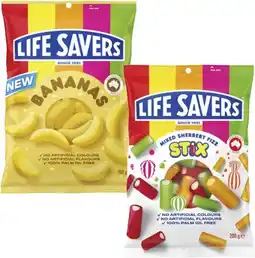 Coles Life Savers Lollies-200g offer