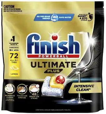 Coles Finish Ultimate Plus Dishwashing Tablets offer