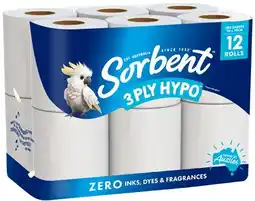 Coles Sorbent 3-Ply Hypo-Allergenic Toilet Paper offer