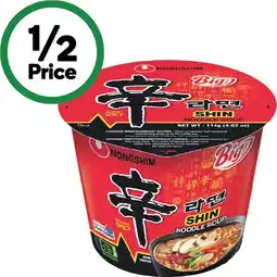 Woolworths Nongshim Shin Big Bowl offer