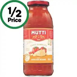 Woolworths Mutti Sugo Semplice offer