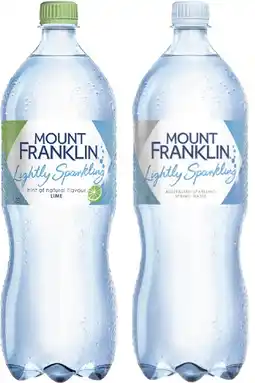 Coles Mt Franklin Lightly Sparkling Water offer