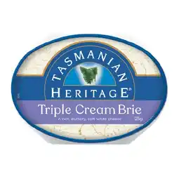 Woolworths Tasmanian Heritage Brie or Camembert 125g – From the Deli offer