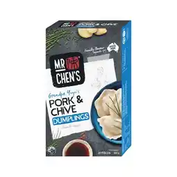 Woolworths Mr Chenβs Dumplings β From the Freezer offer