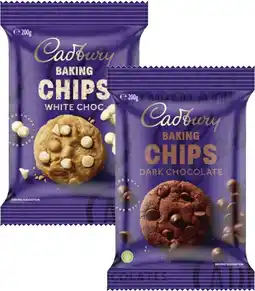 Coles Cadbury Baking Chocolate Chips, Melts or Blocks 180g-225g offer