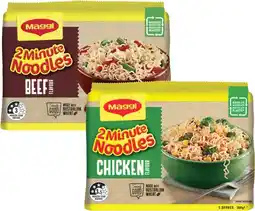 Coles Maggi 2 Minute Instant Noodles 345g-395g offer