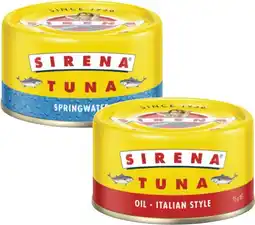 Coles Sirena Tuna offer