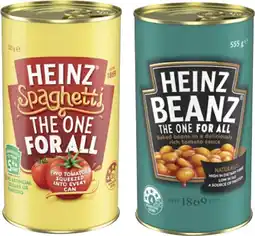 Coles Heinz Baked Beanz or Spaghetti 535g-555g offer