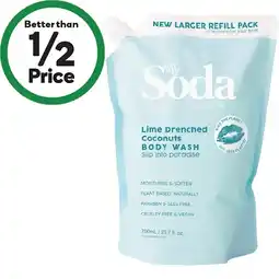 Woolworths My Soda Body Wash Refill offer