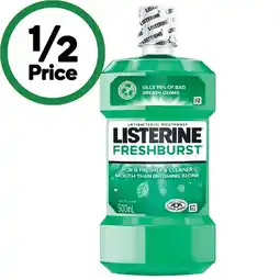 Woolworths Listerine Antibacterial Mouthwash offer