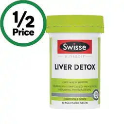 Woolworths Swisse Ultiboost Liver Detox Tablets offer