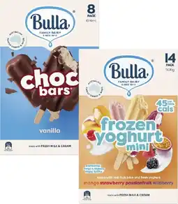 Coles Bulla Frozen Dessert Sticks-14 Pack 472mL-750mL offer