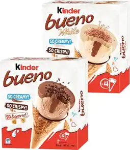 Coles Kinder Bueno Frozen Dessert Cones 248g offer