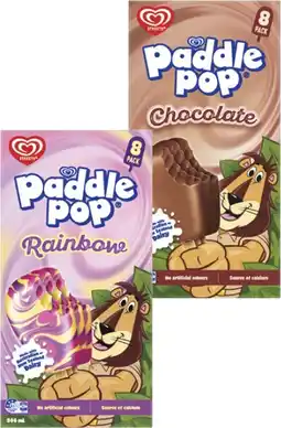 Coles Streets Paddle Pop Sticks 544mL offer