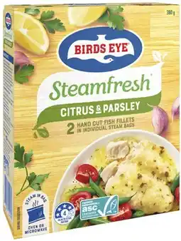 Coles Birds Eye Steamfresh Fish offer