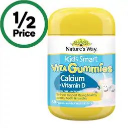 Woolworths Nature’s Way Kids Smart Vita Gummies Calcium + Vitamin D offer