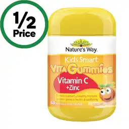 Woolworths Nature’s Way Kids Smart Vita Gummies Vitamin C + Zinc offer