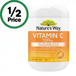 Woolworths Nature’s Way Vitamin C 500mg Chewable Tablets offer