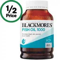 Woolworths Blackmore’s Fish Oil 1000 Capsules offer