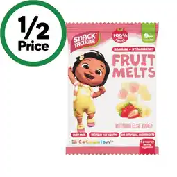 Woolworths Snacktacular Crispy Fruit Chews 12g or Fruit Melts 8g offer