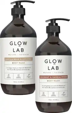 Coles Glow Lab Body Wash offer