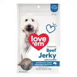 Woolworths Love ’Em Jerky Dog Treats offer