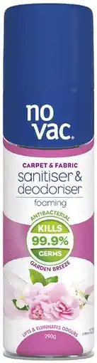 Coles No Vac Carpet Sanitiser & Deodoriser Garden Breeze offer