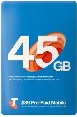Coles Telstra $39 SIM Pack offer