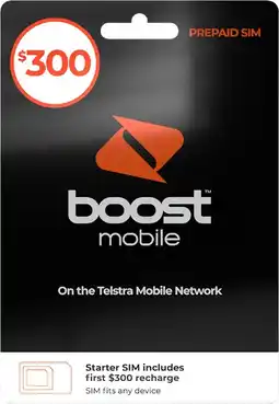 Coles Boost $300 SIM Pack offer