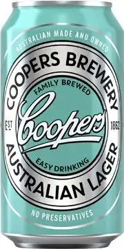 Coles Coopers Australian Lager Cans offer