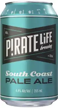 Coles Pirate Life South Coast Pale Ale Cans offer