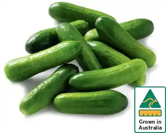 IGA Australian Baby Cucumbers 250g Pack offer