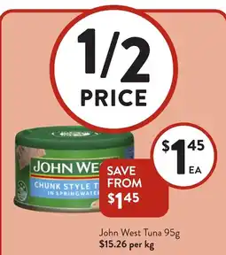 Foodworks John West Tuna offer