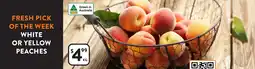 Foodworks White or yellow peaches offer