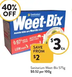 Foodworks Sanitarium Weet-Bix offer